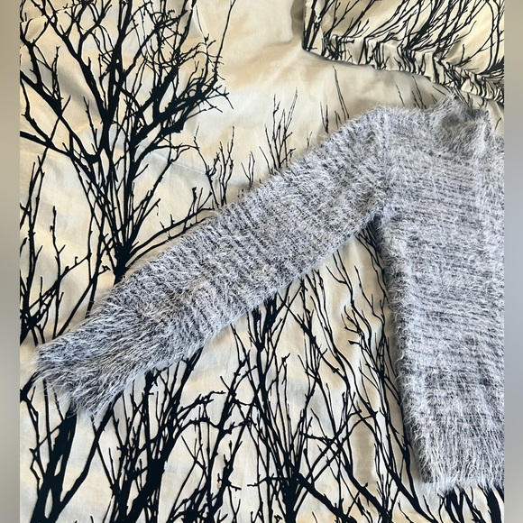 Philosophy gray eyelash mock neck sweater, nylon acrylic wool blend, medium - Picture 6 of 15